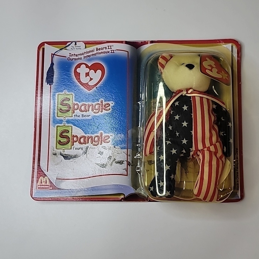 NIB TY BEANIE BABY Spangle The Bear McDonald's International II Collectible USA